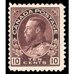 canada stamp 116 king george v 10 1912 M F VF 024