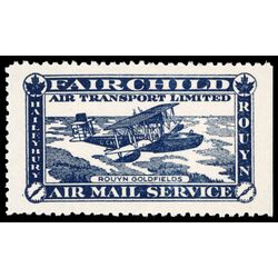 canada stamp cl air mail semi official cl11 fairchild air transport ltd 25 1926 M NH 003