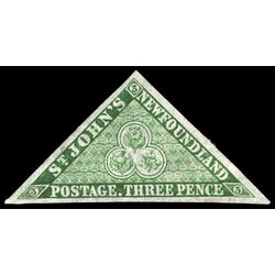newfoundland stamp 11a pence second issue 3d 1860 M VF 028