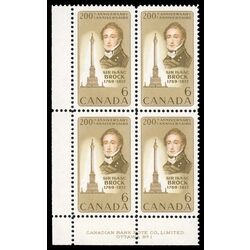 canada stamp 501 sir isaac brock and memorial column 6 1969 PB LL %231