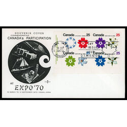 canada stamp 511a expo 70 1970 FDC LL 021