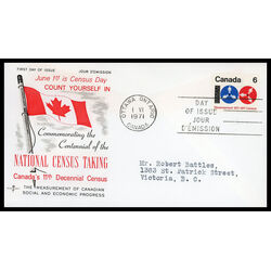 canada stamp 542 computer tape and reels 6 1971 FDC PC 015