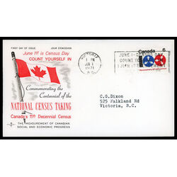 canada stamp 542 computer tape and reels 6 1971 FDC PC 016