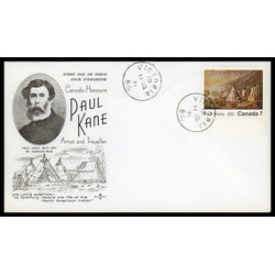 canada stamp 553 indian encampment on lake huron 7 1971 FDC PC 010