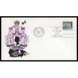 canada stamp 544 queen elizabeth ii library of parliament 8 1971 FDC PC 020