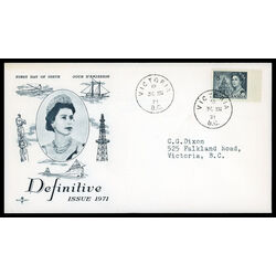 canada stamp 544 queen elizabeth ii library of parliament 8 1971 FDC PC 022