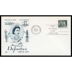 canada stamp 544 queen elizabeth ii library of parliament 8 1971 FDC PC 021