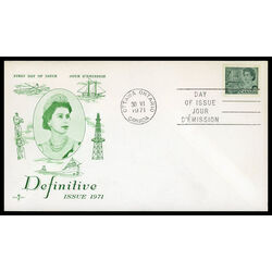 canada stamp 543 queen elizabeth ii transportation 7 1971 FDC PC 016