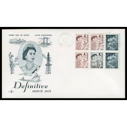 canada stamp 543a queen elizabeth ii 1971 FDC PC 002