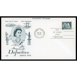 canada stamp 544p queen elizabeth ii library of parliament 8 1971 FDC PC 001