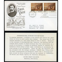 canada stamp 553i indian encampment on lake huron 7 1971 FDC PC 006