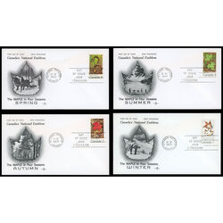 canada stamp 535 8 fdc maple leaves in four seasons 1971 FDC PC 010