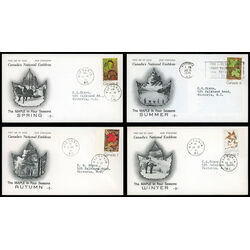 canada stamp 535 8 fdc maple leaves in four seasons 1971 FDC PC 013