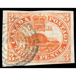 canada stamp 4 beaver 3d 1852 U VF 159