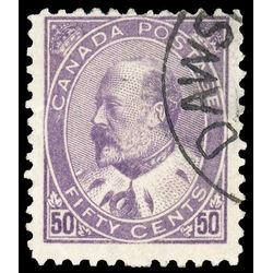 canada stamp 95 edward vii 50 1908 U F 075