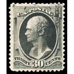 us stamp postage issues 154 hamilton 30 1870 U F 002