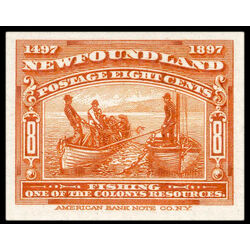 newfoundland stamp 67p fishing 8 1897
