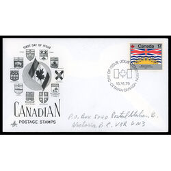 canada stamp 826 british columbia 17 1979 FDC PC 002