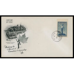 canada stamp 275 canadian citizenship 4 1947 FDC PC 023