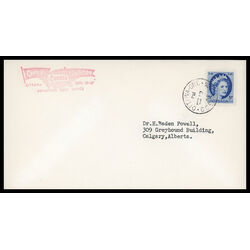 canada stamp 341 queen elizabeth ii 5 1954 FDC EVENT 039