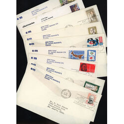 collection of 9 first day covers elliott macro 1968 70