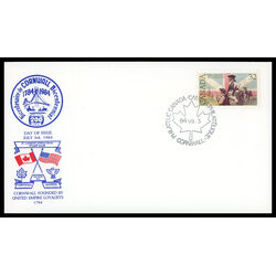 canada stamp 1028 loyalists and british flag 32 1984 FDC PC 003