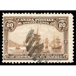 canada stamp 103 cartier s arrival 20 1908 U F 075