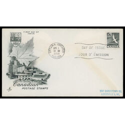 canada stamp 343 gannet 15 1954 FDC PC 012