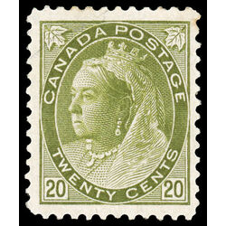canada stamp 84 queen victoria 20 1900 M VF 047