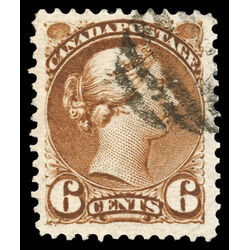 canada stamp 39 queen victoria 6 1872 U XF 030