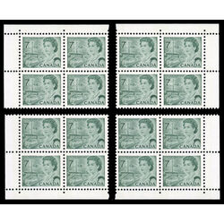 canada stamp 543p queen elizabeth ii transportation 7 1971 PB SET