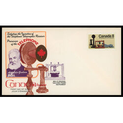 canada stamp 641 telephones 8 1974 FDC PC 007