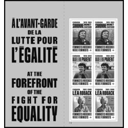 canada stamp bk booklets bk820 quebec feminists 2023