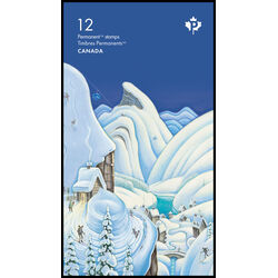 canada stamp bk booklets bk825 holiday winter scenes 2023