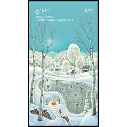 canada stamp bk booklets bk826 holiday winter scenes 2023