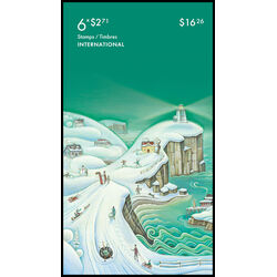 canada stamp bk booklets bk827 holiday winter scenes 2023