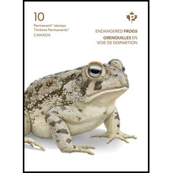 canada stamp bk booklets bk835 endangered frogs 2024