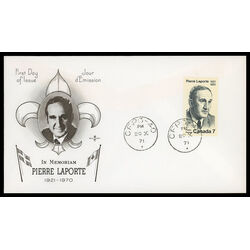 canada stamp 558 pierre laporte 7 1971 FDC PC 015