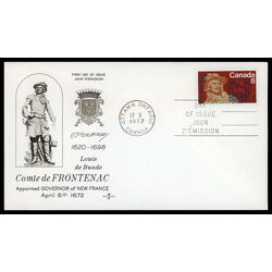 canada stamp 561 frontenac 8 1972 FDC PC 008