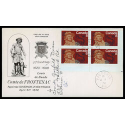 canada stamp 561 frontenac 8 1972 FDC LR 010