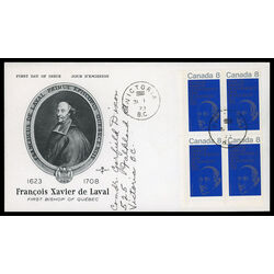 canada stamp 611 bishop laval 8 1973 FDC LL 018