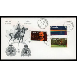 canada stamp 612 4 fdc r c m p centenary 1973 FDC COMBO 017