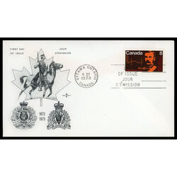 canada stamp 612 commissioner g a french and map 8 1973 FDC PC 007
