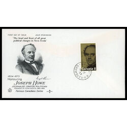 canada stamp 616 joseph howe 8 1973 FDC PC 016