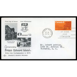 canada stamp 618 oak trees on shore 8 1973 FDC PC 012