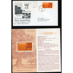 canada stamp 618 oak trees on shore 8 1973 FDC PC 014