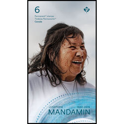 canada stamp bk booklets bk842c josephine mandamin 2024