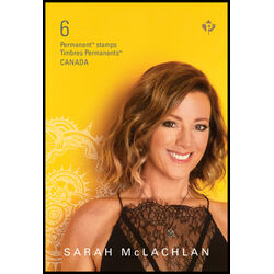 canada stamp bk booklets bk844 sarah mclachlan 2024