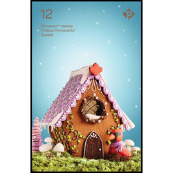 canada stamp bk booklets bk849 holiday gingerbread houses 2024
