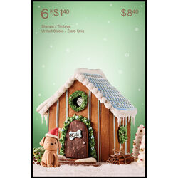 canada stamp bk booklets bk850 holiday gingerbread houses 2024
